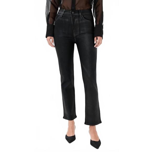 NEW FRAME le sleek straight jeans in mood ring coated